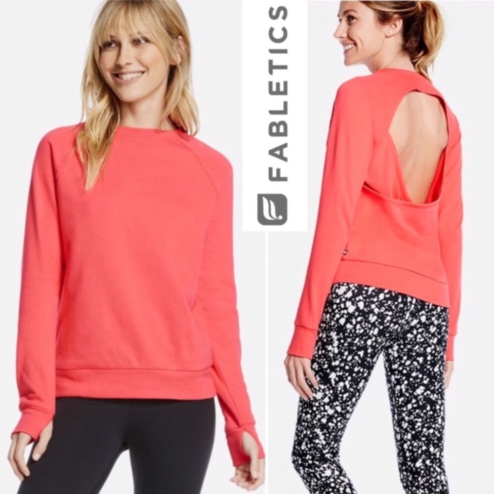 Coral Fabletics cut out sweatshirt
